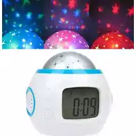 Projekcyjny zegar budzik kalendarz z odtwarzaczem muzyki Starry Sky 1038 widok efektów
