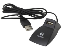 Przedłużacz oryginalny kabel Logitech USB 1,5m widok z przodu.