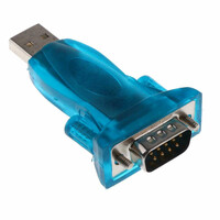 Przejściówka konwerter adapter USB na RS232 DB25 DB9 widok z góry