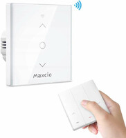 Przełącznik do rolet kurtynowy Maxcio 3-gang Smart Switch WiFi widok z przodu