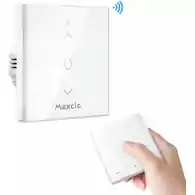 Przełącznik do rolet kurtynowy Maxcio 3-gang Smart Switch WiFi widok z przodu