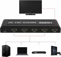 Przełącznik switch HDMI 4x1 3D FullHD 4K Yinglun3D YL612046107775 widok z tyłu