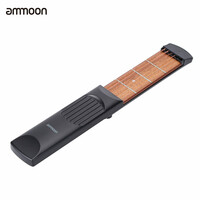 Przenośna kieszonkowa gitara akustyczna Ammoon 6FRET widok z przodu