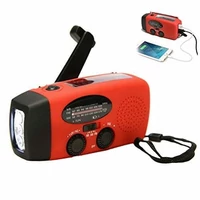 Przenośne radio solarne Bestva R0001 dynamo FM/AM/WB widok z 0przodu