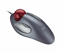 Przewodowa mysz Logitech Trackman Marble T-BC21 widok z lewej strony