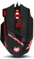 Przewodowa optyczna mysz gamingowa Zelotes T90 USB widok z przodu
