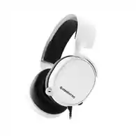 Przewodowe słuchawki GAMINGOWE STEELSERIES ARCTIS 3 Białe widok z boku