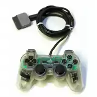 Kontroler Dual Shock SCPH-1200 PlayStation przezroczysty