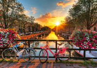 Puzzle Ravensburger 1000 elementów - Rowery w Amsterdamie