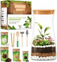 PYEF CRAFTS Zestaw DIY las w słoiku – terrarium ze szklanym słojem