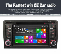 Radio nawigacja 2din GPS USB SD ekran dotykowy Audi A3 widok z przodu
