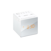 Radiobudzik z wyświetlaczem LED FM/AM SONY ICF-C1 widok z przodu