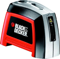Ręczna poziomica laserowa BLACK+DECKER BDL120 widok z przodu.