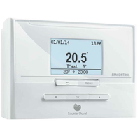 Regulator pokojowy termostat Saunier Duval Exacontrol E 7 C widok z przodu.