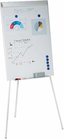 Relaxdays 10032256 – magnetyczny flipchart na trójnogu 90 x 60 cm, regulowany do 175 cm