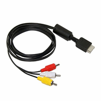 Retrogame kabel AV kompozytowy RCA 1,8 m do PlayStation 1 (PSX), PS2 i PS3