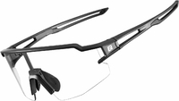 ROCKBROS Okulary rowerowe fotochromowe UV400 – czarne, polaryzacyjne