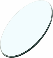 ROFBIHG Okrągły blat szklany do stołu kuchennego, hartowane szkło, 65 cm