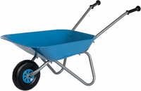 Rolly Toys Taczka dziecięca metalowa - zabawka ogrodowa niebiesko-srebrna