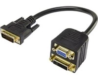 Rozdzielacz adapter Y DVI VGA Renkforce 4279662 widok z przodu