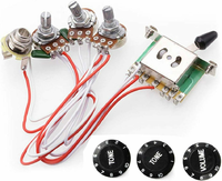 RUNCCI-YUN R120 wiązka elektroniki do gitary elektrycznej – 5-drożny przełącznik, 500 kΩ