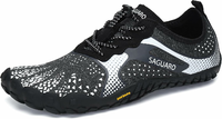 SAGUARO Buty do biegania boso – minimalistyczne obuwie naturalne, białe