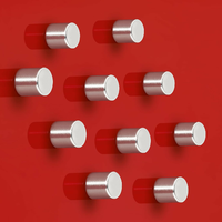Sigel BA701 – magnesy neodymowe cylindryczne Ø 1 cm, 10 sztuk, srebrne
