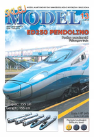 Sklej Model nr 13 ED250 Pendolino – model kartonowy pociągu, skala 1:87 (H0)