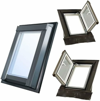 SkyLight Okno dachowe obrotowe PVC 55x78 cm, 2-szybowe