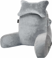 SLIGUY MS-20241009 – poduszka z oparciem pod plecy do łóżka, jasnoszara