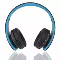 Słuchawki bezprzewodowe Andoer 4w1 niebieski widok z przodu