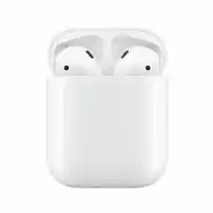 Słuchawki bezprzewodowe Apple iPhone AirPods widok z przodu 