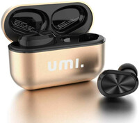 Słuchawki bezprzewodowe dokanałowe UMI W5s Bluetooth 5.2 IPX7 widok z przodu.