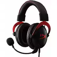 Słuchawki nauszne gamingowe HyperX Cloud II Red 7.1 KHX-HSCP-RD widok słuchawek z przodu