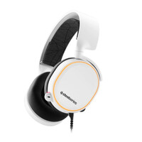 Słuchawki nauszne gamingowe Steelseries Arctis 5 7.1 Białe widok z boku