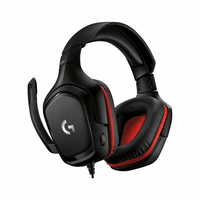 Słuchawki przewodowe dla graczy Logitech G332 z mikrofonem widok z przodu