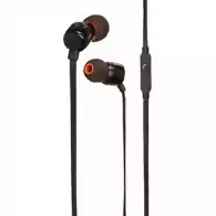 Słuchawki przewodowe dokanałowe JBL by Harman T110 z mikrofonem widok z przodu