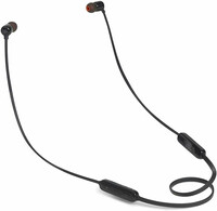 Słuchawki przewodowe dokanałowe JBL by Harman T110 z mikrofonem widok z tyłu