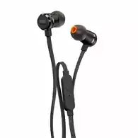 Słuchawki przewodowe dokanałowe JBL by Harman T290 z mikrofonem widok z regulacją