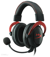 Słuchawki przewodowe HyperX Cloud 2 II Gaming Czerwone widok z przodu
