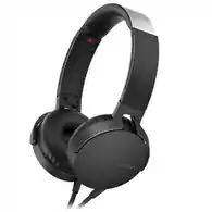 Słuchawki przewodowe nauszne Sony MDR-XB550AP widok słuchawek