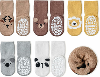 SockWaddles skarpetki niemowlęce antypoślizgowe ABS 5 par – zwierzątka, 1-3 lata