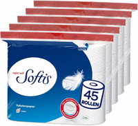 Softis Papier toaletowy 4-warstwowy, 45 rolek