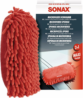 SONAX gąbka z mikrofibry do mycia samochodu, czerwona
