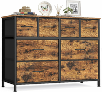 SONGMICS Komoda 8 Szuflad 98,7x30x74,7 cm - komoda do pokoju młodzieżowego
