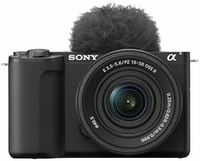 Sony ZV-E10 II + 16-50 mm – bezlusterkowiec do vlogowania APS-C 26 MP, 4K 60p, czarny