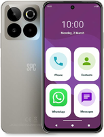 SPC Zeus 2 Elite - smartfon dla seniorów 6,7" z trybem prostym, srebrny