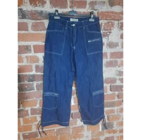 Spodnie damskie jeansowe 3/4 Casual Wear widok z przodu