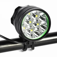 Super jasny reflektor rowerowy WasaFire XML T6 8000 lumenów widok z przodu 