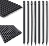 Sxutop ołówki HB z gumką 19 cm – zestaw 100 sztuk, czarne drewno